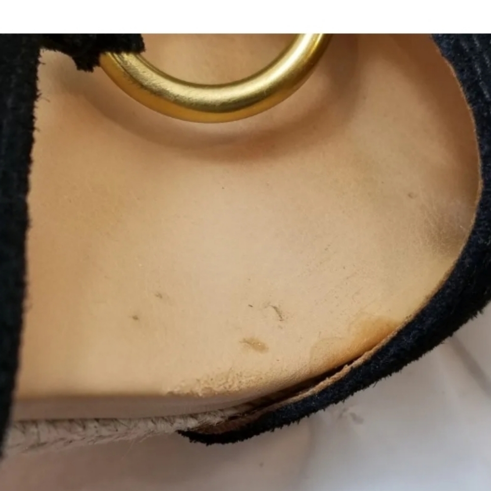Coach Valeann Suede Leather Cork Platform Block Heel Strappy Sandal, 10,… - Picture 10 of 10